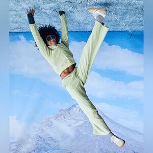 Offline by Aerie•Cable Lounge Trouser & Full Zip Set•Size S•NWT